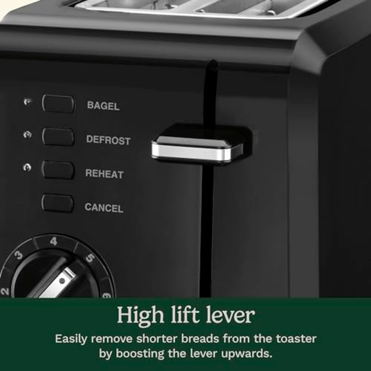 Cuisinart CPT-122BK 2-Slice Compact Plastic Toaster, Black - Image 5